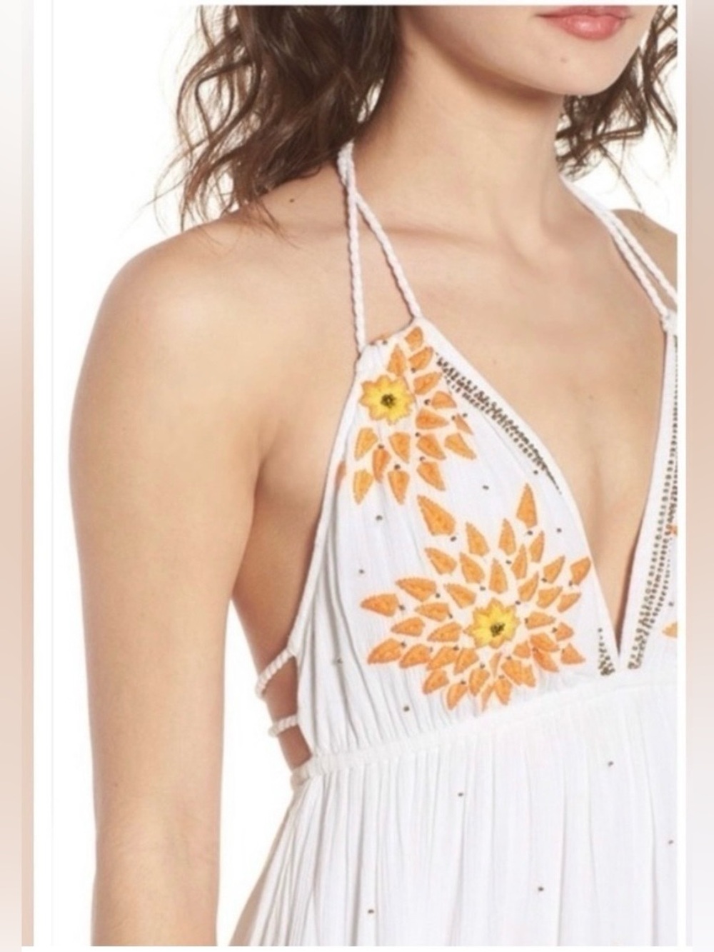NWT Raga Embroidered Halter Dress Size Small - Picture 2 of 10